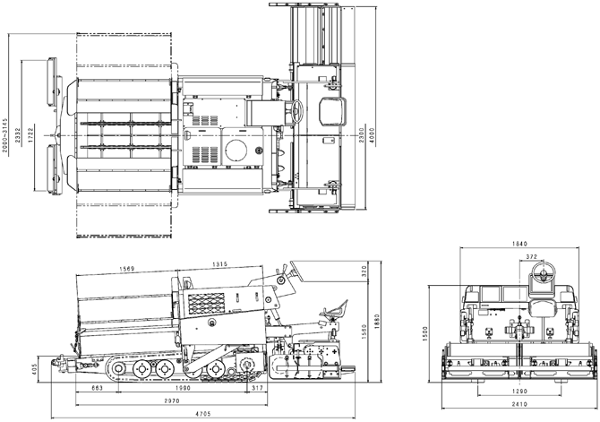 Crawler Type Mini Asphalt Paver: BP31C58&BP40C