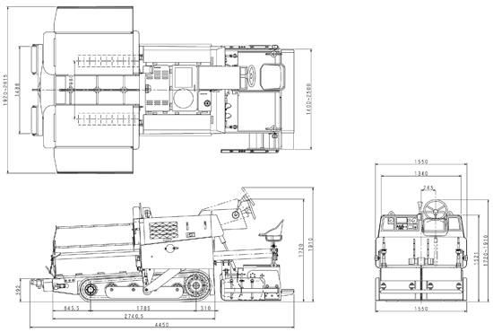 Crawler Type Mini Asphalt Paver: BP25C3