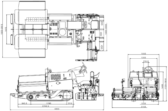 Crawler Type Mini Asphalt Paver: F1430C