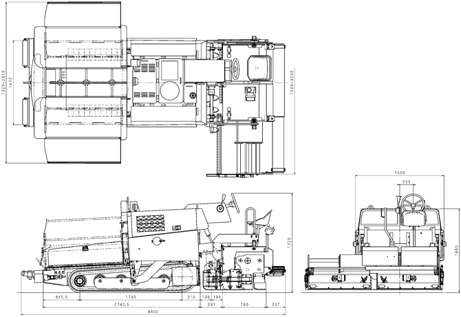 Crawler Type Mini Asphalt Paver: F1432C3