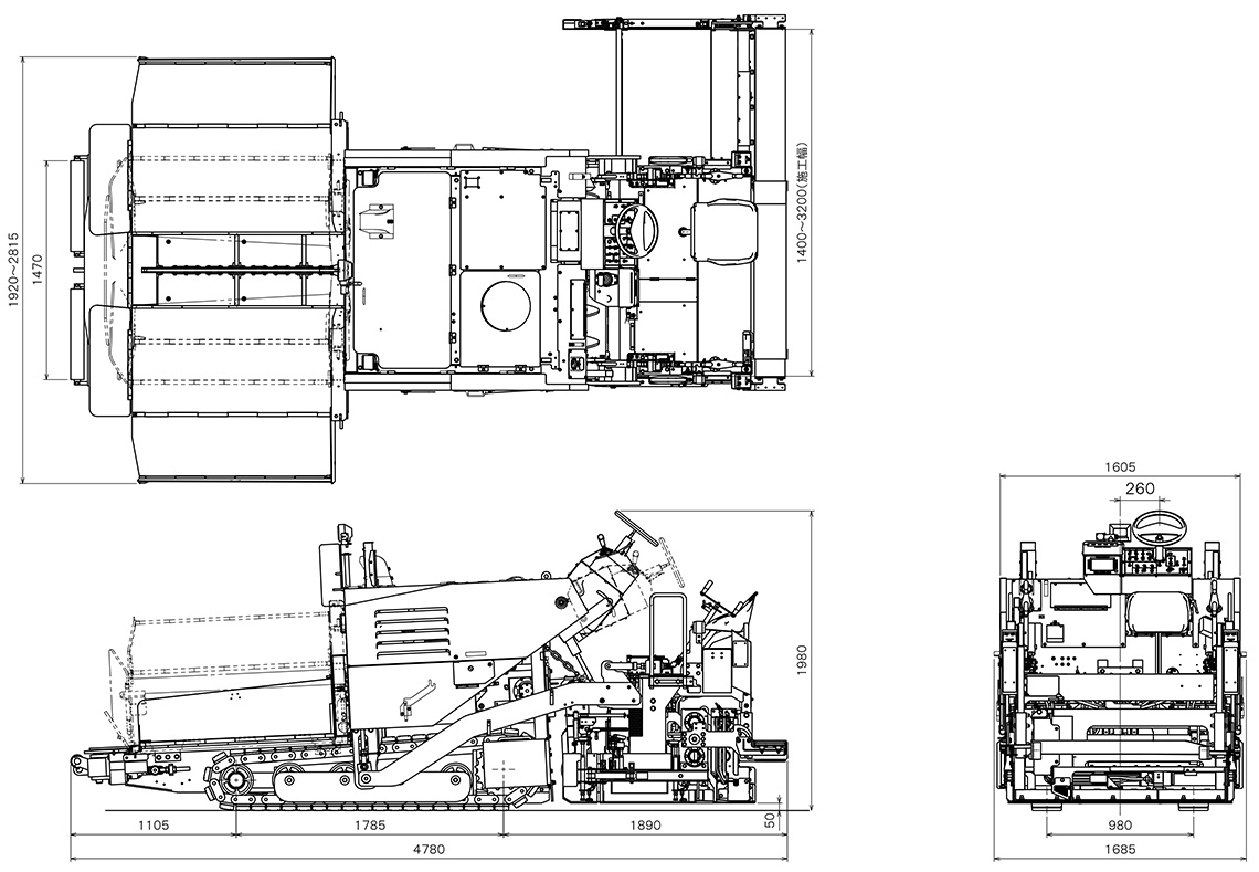 Crawler Type Mini Asphalt Paver: F1432C5B