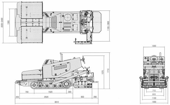 Crawler Type Mini Asphalt Paver: F14C3&18C3