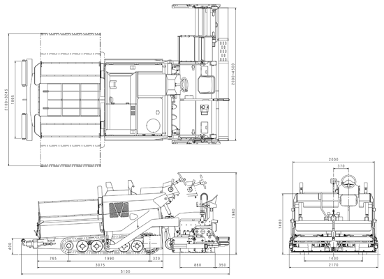 Crawler Type Mini Asphalt Paver: F2045C3