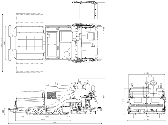 Crawler Type Mini Asphalt Paver: F45CJ3